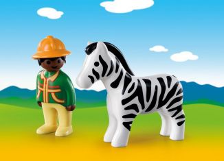 Playmobil - 9257 - Ranger with Zebra