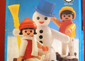 Playmobil - 3393-lyr - Snowman With Children