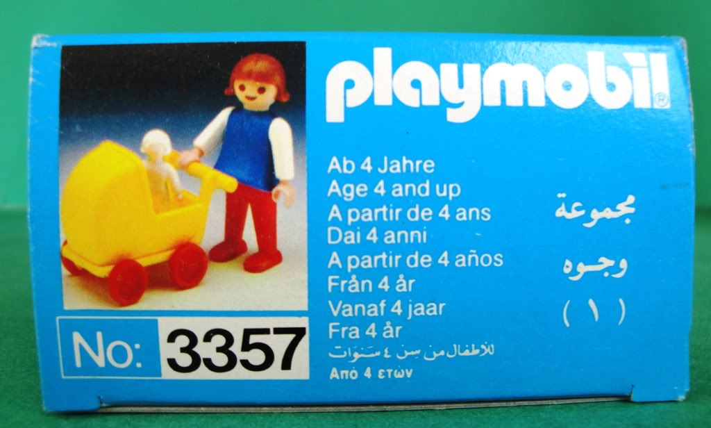 Playmobil 3357-lyr - child and pram - Back