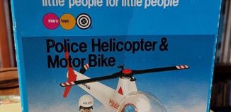 Playmobil - 1765v2-pla - Hélicoptère de police et moto