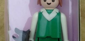 Playmobil - 1784s1-pla - Farmer & black dog