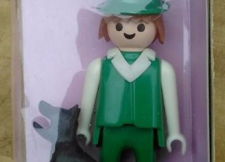 Playmobil - 1784s1-pla - Farmer & black dog