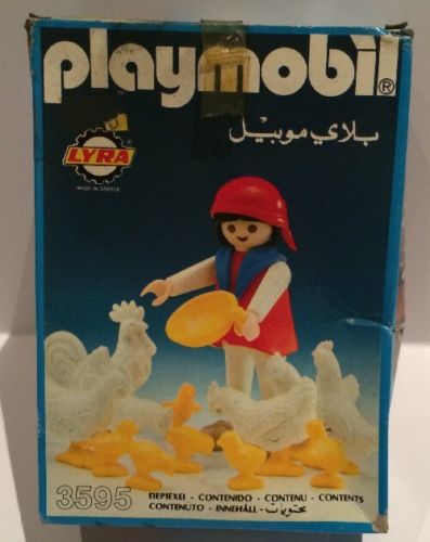 Playmobil 3595-lyr - Farmer with chicks - Box