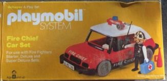 Playmobil - 076-sch - Fire Chief Car Set
