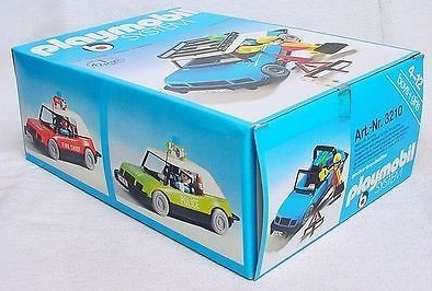 PLAYMOBIL Vintage 3210 – Voiture Bleue Et Voyageuse, Set City Life 1977, Boîte