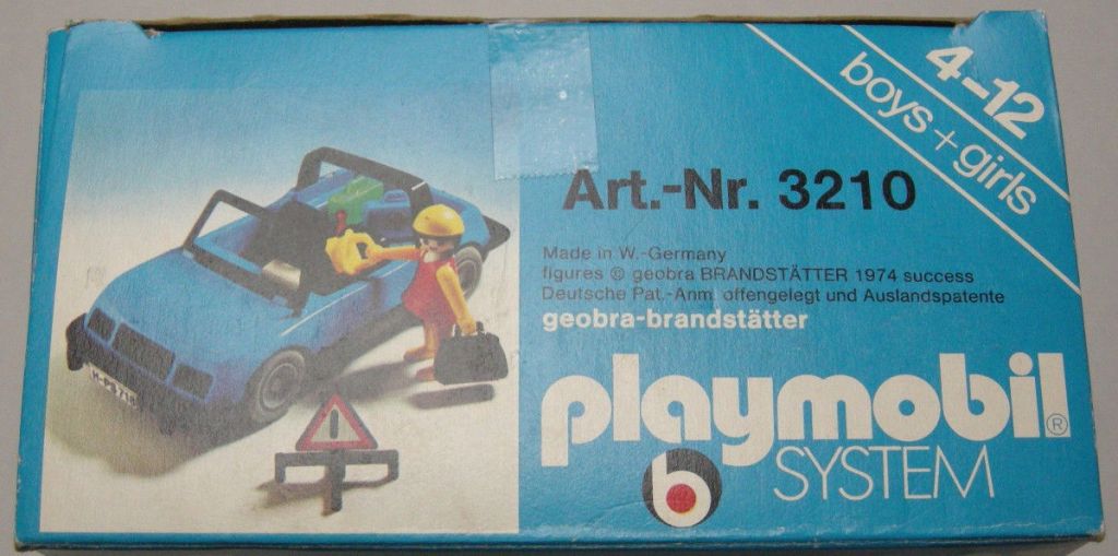 Playmobil 3210s2v1 - Blue Car - Back