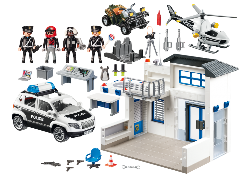 playmobil 9372 city action police station