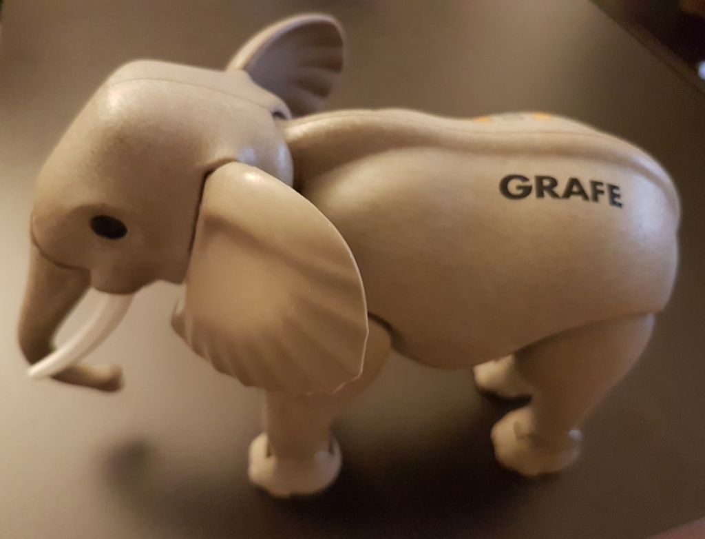 Playmobil 0000-ger - Promotional Adult Elephant Grafe - Back
