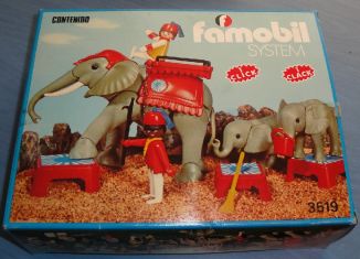 Playmobil - 3519-fam - Circus Elephants & Trainers - Detail Playmobil - 3519-fam - Circus Elephants & Trainers