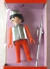 Playmobil - 1714v2-pla - roter Ritter mit Hellebarde