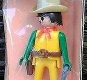 Playmobil - 1734/1v3-pla - Cowboy jaune / cheveux noirs