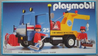 Playmobil 3453v1 - Blue/Yellow Tow Truck - Box