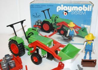 Playmobil - 3500v1 - Tracteur vert & fermier