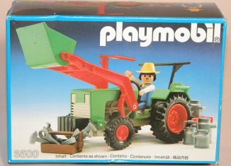 Playmobil - 3500v4 - Green Tractor & Farmer