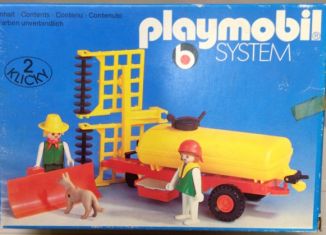 Playmobil - 3502v1 - Tank trailer and Thresher - Detail Playmobil - 3502v1 - Tank trailer and Thresher
