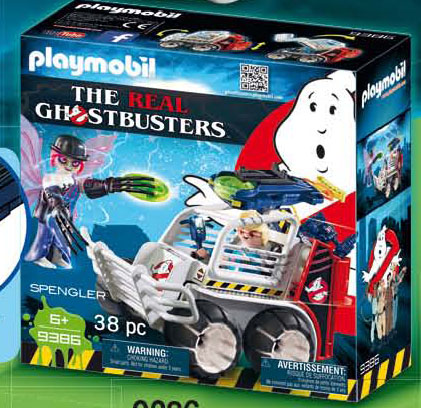Playmobil Ghostbusters 9386 Spengler mit Käfigfahrzeug und Disc-Shooter B-Ware 