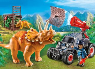 Playmobil - 9434 - Enemy Quad with Triceratops
