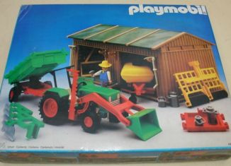 Playmobil - 3554-ant - Traktor, Geräte und Schuppen