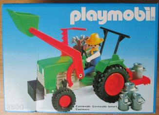 Playmobil - 3500-esp - Green Tractor & Farmer
