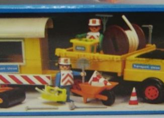 Playmobil - 23.81.4-trol - Gelber Baulaster mit Bauwagen