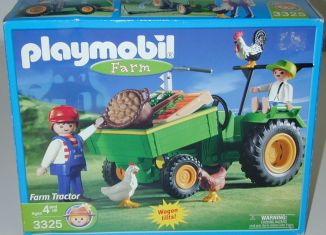 Playmobil - 3325-usa - Traktor mit Ladefläche