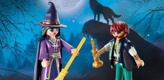 Playmobil - 9309-usa - Duo Pack Wolfman & Witch