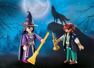 Playmobil - 9309-usa - Duo Pack Wolfman & Witch - Detail Playmobil - 9309-usa - Duo Pack Wolfman & Witch