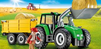 Playmobil - 9317-usa - Traktor mit Anhänger