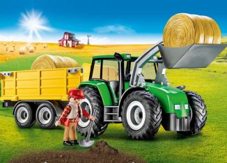 Playmobil - 9317-usa - Tractor with Trailer