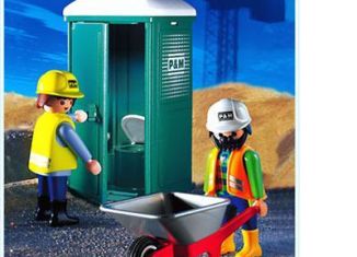 Playmobil - 3275s2v2 - Toilettes mobiles/ouvriers