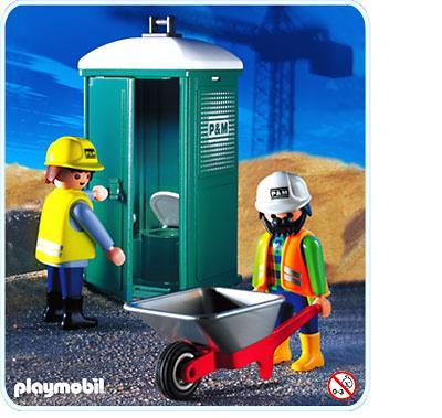NEW SEALED IN BAG * PORTABLE TOILET * PLAYMOBIL CONSTRUCTION 