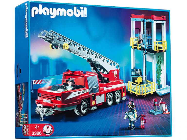PLAYMOBIL - 9466 - City Action - 4x4 de pompier avec lance-eau - Jeux - Jouets