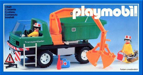 Playmobil 3475 - Dump truck with scoop - Box