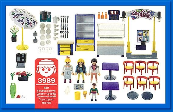 Playmobil 3989 - Cafe - Back