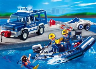 Playmobil - 4087-ger - THW Offroader and Boat