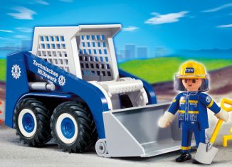 Playmobil - 4089 - THW Bobcat - Detail Playmobil - 4089 - THW Bobcat