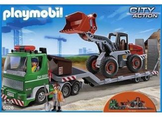 Playmobil - 5026 - Tieflader mit Radlader - Detail Playmobil - 5026 - Tieflader mit Radlader