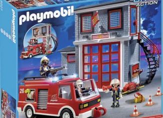 Playmobil - 5027 - Feuerwehr Hauptquartier mit Löschfahrzeug