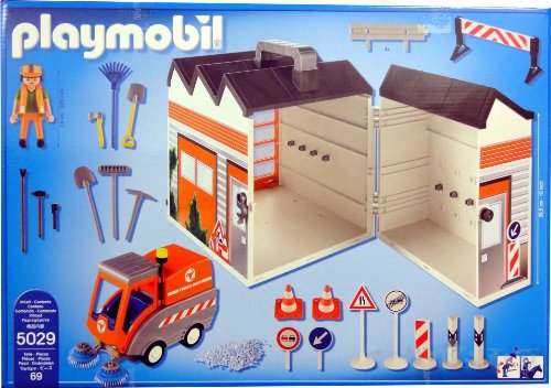 Playmobil 5029 - Carrying Case Construction Yard - Back