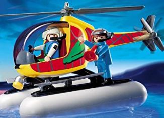 Playmobil - 5749-usa - Hubschrauber mit Schwimmkörpern