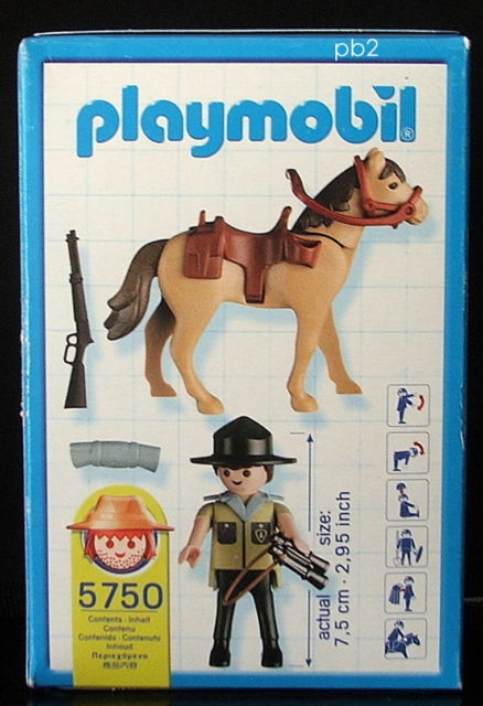 Playmobil 5750-usa - Mounted Ranger - Back