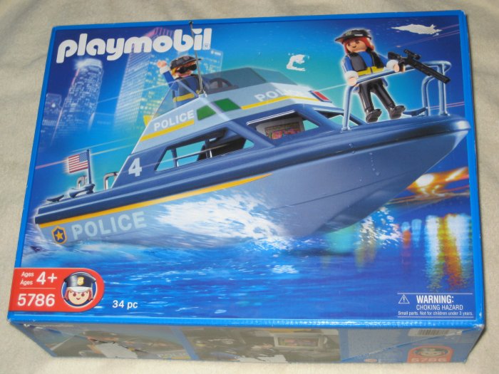 jeg fandt det grammatik trådløs Playmobil Set: 5786 - Police Boat - Klickypedia