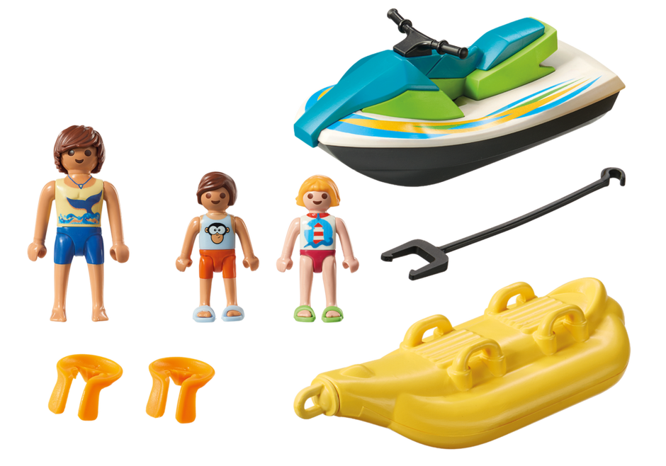Playmobil 6980 - Watercraft with banana boating - Back