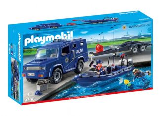 Playmobil - 9396-ger - Bundespolizei - Truck mit Schnellboot