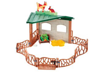 Playmobil - 9815 - Petting Zoo Shelter with Fence