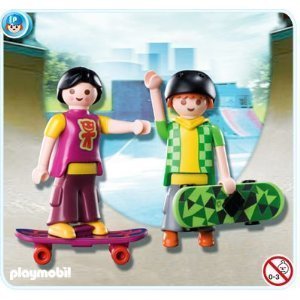 Playmobil 5929 SKATEBOARD KIDS 2 deux Duo Pack Figure Chiffres nouveaux jouets 
