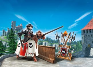 Playmobil - 6696 - Jousting Rypan, Guardian of the Black Baron