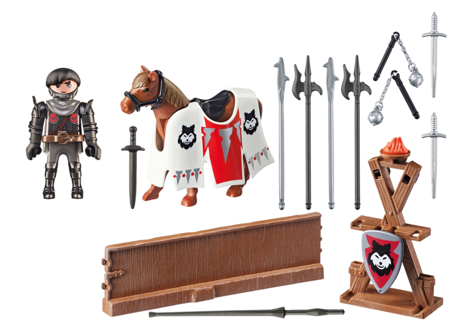 Playmobil 6696 - Jousting Rypan, Guardian of the Black Baron - Back