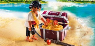 Playmobil - 9358 - Pirate with Treasure Chest