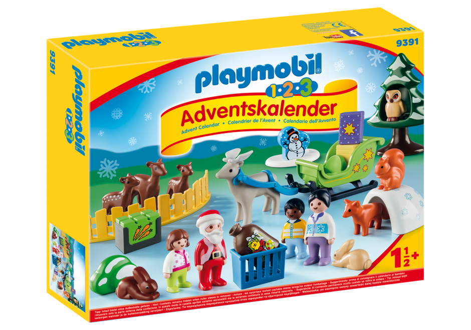 Playmobil 9391 - 1.2.3 Adventskalender "Waldweihnacht der Tiere" - Box